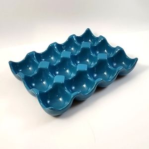 Ceramic Turquoise Egg Holder